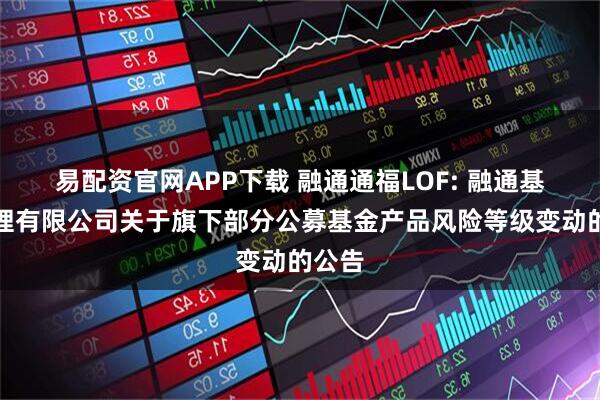 易配资官网APP下载 融通通福LOF: 融通基金管理有限公司关于旗下部分公募基金产品风险等级变动的公告
